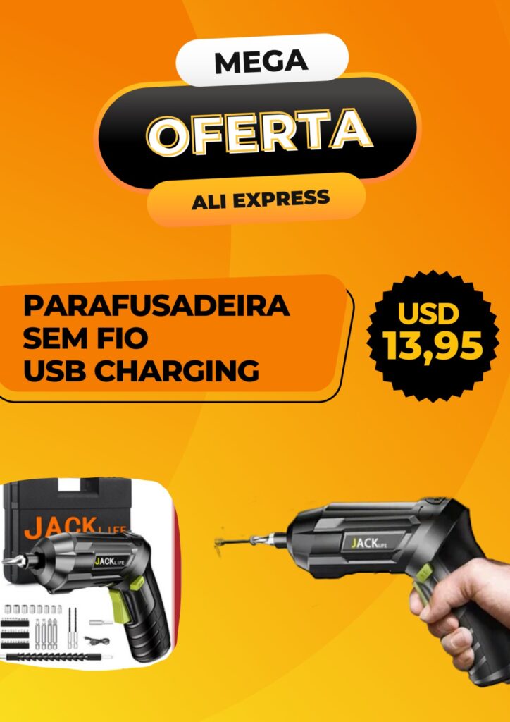Parafusadeira sem fio USB charging a partir de $13,95