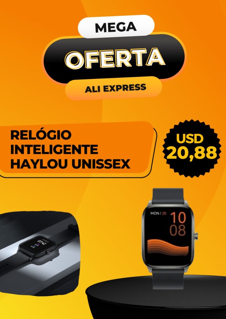 Smart Watch Haylou Unissex por $20,88